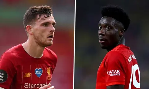 Alphonso Davies và Andy Robertson - Ai là hậu vệ trái hay nhất?