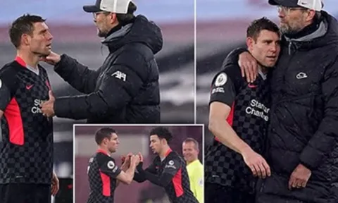 Rõ lý do Milner nổi cáu với Klopp ngoài đường biên