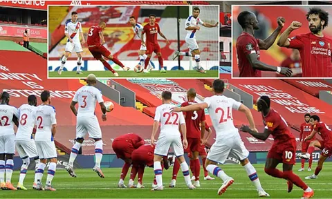 Hai siêu phẩm xuất hiện, Liverpool "nuốt chửng" Palace tại Anfield