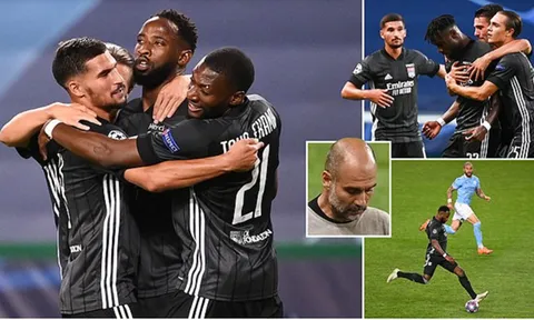 Điên rồ! Sterling hóa "tội đồ", Man City thua cay đắng trước Lyon tại Champions League
