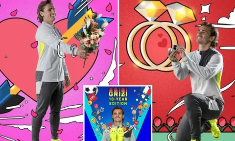 Antoine Griezmann được phác họa độc đáo qua ảnh hoạt hình