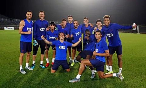 Không có Messi, dàn sao Barca lại vui vẻ đến khó tin trên đất Nhật Bản