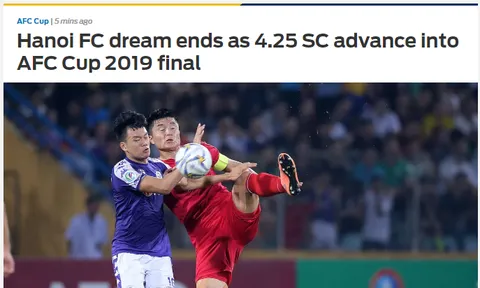 Báo châu Á nói 1 điều về CLB Hà Nội sau khi dừng bước tại AFC Cup 2019