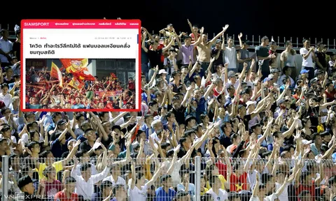 Báo Thái "ghen tỵ" với V-League, choáng ngợp với NHM bóng đá Việt Nam