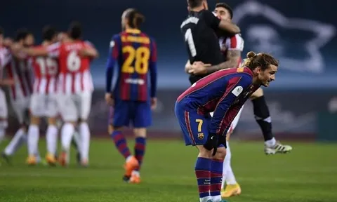 Barca thua đau Bilbao, nội bộ 'đại loạn' vì Antoine Griezmann