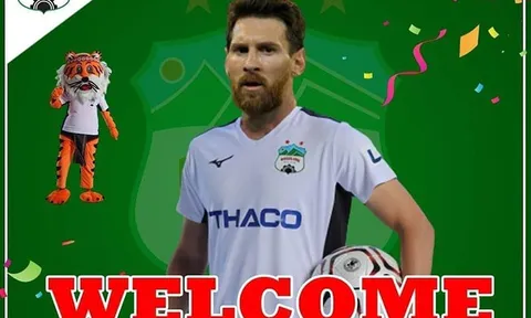 Bất ngờ với loạt ảnh chế Lionel Messi bỏ Barcelona về Việt Nam đá V-League