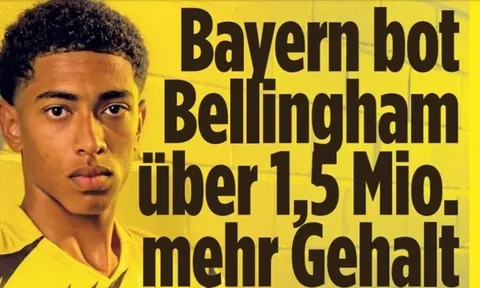 Bayern từng muốn nẫng tay trên Dortmund vụ Bellingham