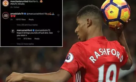 Bị tân binh lấy số áo cũ, Rashford đăng 1 bình luận lên MXH