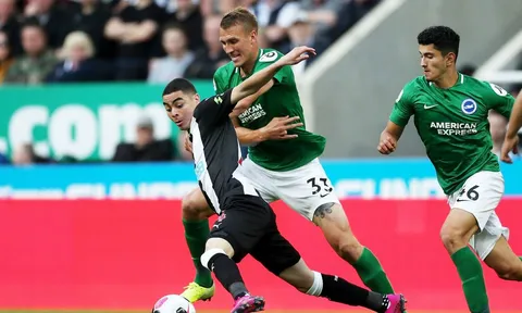 May mắn thoát bàn thua trên vạch vôi, Newcastle hòa chật vật Brighton trên sân nhà