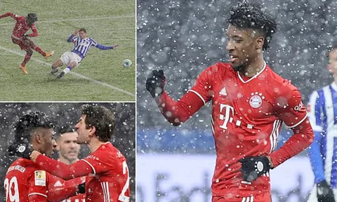 Vượt qua mưa tuyết, Bayern tiếp tục thị uy sức mạnh tại Bundesliga