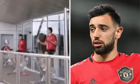 Bị chọc quê, Bruno Fernandes hả hê trả đũa Matic chóng vánh