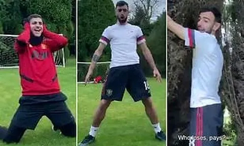 Bruno Fernandes hóa Ronaldo, đánh bại đồng đội không thương tiếc