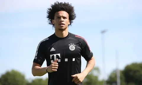 Buổi tập đầu tiên của Sane tại Bayern Munich