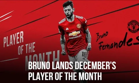 CHÍNH THỨC: Bruno Fernandes được vinh danh trước trận gặp Aston Villa