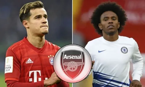 Hoàn tất HĐ Willian, Arsenal chờ ký Coutinho
