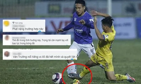 CĐV lên án pha triệt hạ của cầu thủ Nam Định với Hùng Dũng