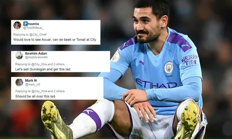 CĐV Man City: "Hãy bán luôn Ilkay Gundogan và đưa cái tên ấy về đây!"