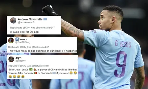 CĐV Man City: "Thôi Juve đừng mơ, mang 30 triệu bảng và De Ligt rồi hãy nói"