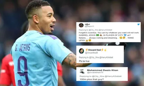 CĐV Man City: "Quên đi nhé Juventus, cậu ấy mãi là người của City"