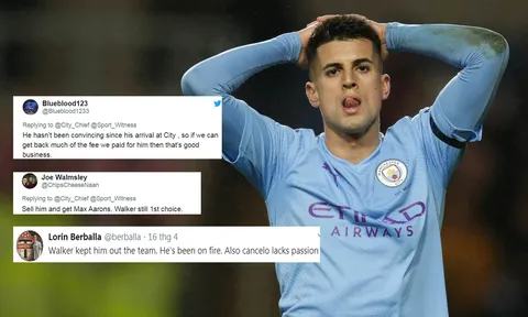 CĐV Man City: "Tạm biệt Joao Cancelo, đã đến lúc mua cái tên ấy về rồi!"