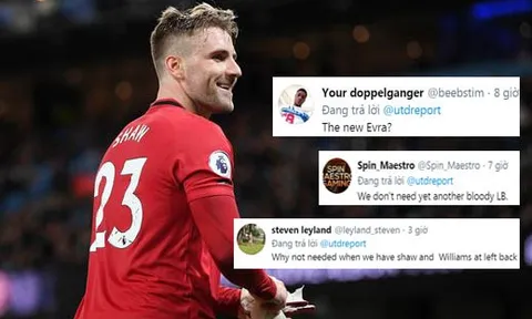 CĐV Man Utd: "Đó là Evra mới, nhưng chúng ta đã có Shaw và Williams"