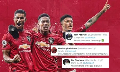 CĐV Man Utd: "Hãy để Pogba và Fernandes yểm trợ cho bộ 3 huyền ảo đó"