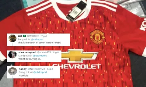 CĐV Man Utd: "Mẫu áo xấu nhất từ 67 năm qua, tôi sẽ không bao giờ mua nó"