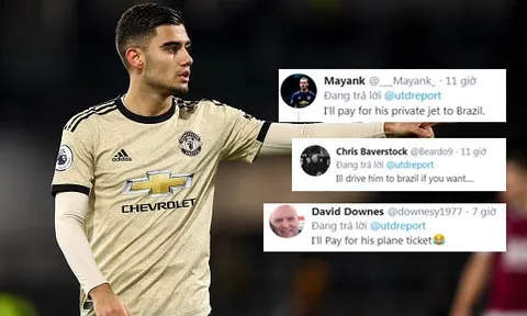 CĐV Man Utd: "Thật tuyệt, tôi sẽ trả tiền vé máy bay cho cậu ấy về Brazil"