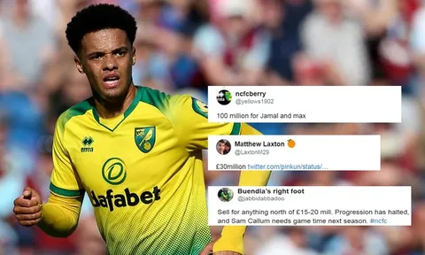 CĐV Norwich: "Hãy bán cậu ấy cho Tottenham với giá 100 triệu bảng!"