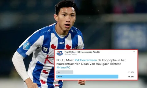 CĐV SC Heerenveen làm điều phũ phàng, tương lai Đoàn Văn Hậu càng mờ mịt