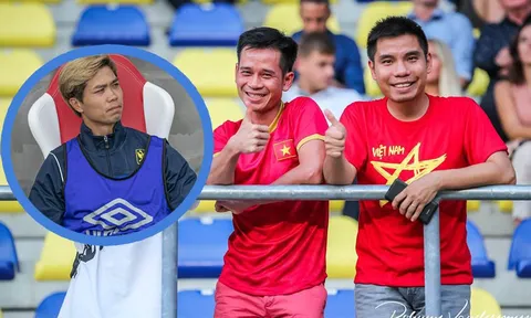 CĐV Việt Nam đến sân nhà Sint-Truiden trong ngày Công Phượng không thi đấu