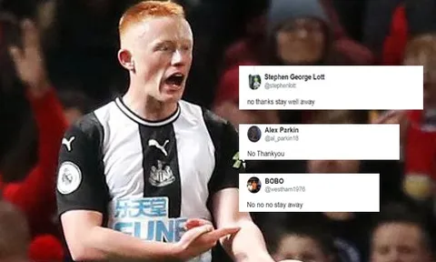 CĐV West Ham: "Thôi, cảm ơn", "đừng mang cậu ấy về với The Hammers!"