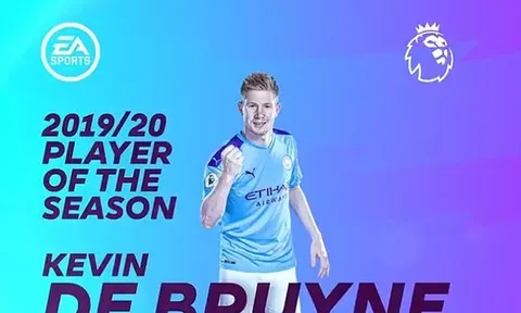CHÍNH THỨC! De Bruyne được EPL tôn vinh với giải thưởng cao quý