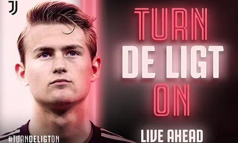 CHÍNH THỨC: Hoàn tất kiểm tra y tế, De Ligt gia nhập Juventus