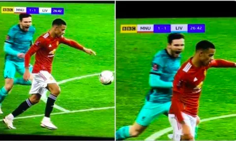 CHOÁNG! Bị đối thủ hét hù dọa, Mason Greenwood vẫn sút cháy lưới Liverpool