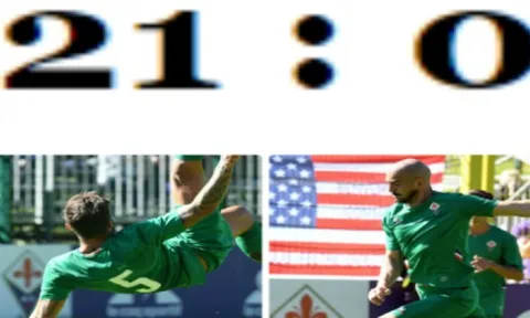 CHOÁNG! Fiorentina khẳng định sức mạnh bằng chiến thắng 21-0