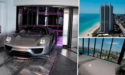 Choáng ngợp trước căn hộ 9 triệu euro của Messi ở Miami, có thang máy cho xe hơi