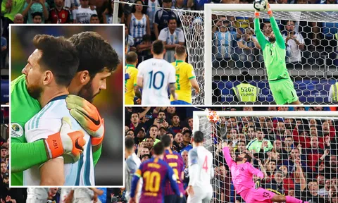 Chưa đầy 1 năm rưỡi, Alisson Becker 3 lần chặn đứng giấc mơ của Messi