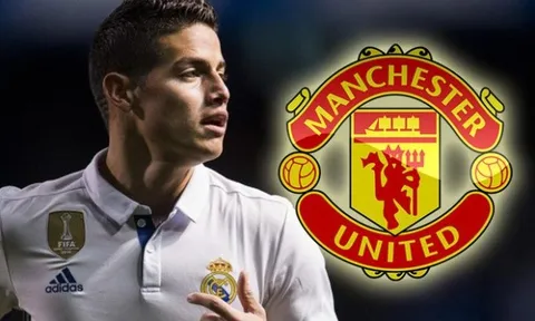 Chuyển nhượng M.U 10/06: Lên kế hoạch thâu tóm James Rodriguez