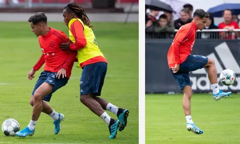 Coutinho "hút" máy quay trong buổi tập đầu tiên tại Bayern