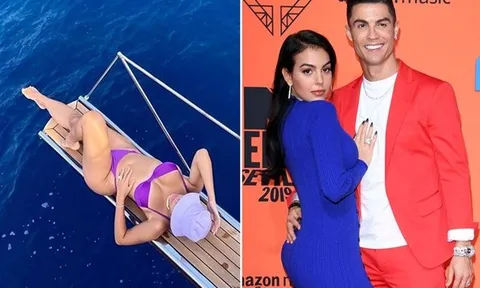 Bạn gái của Ronaldo khoe thân hình “bỏng mắt” trên du thuyền hạng sang