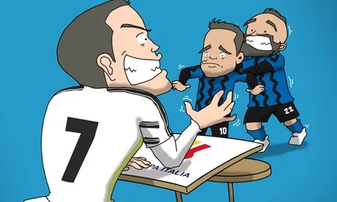 Cười té khói với loạt ảnh chế Juve bắn hạ Inter