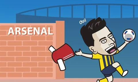 Cười té khói với loạt ảnh chế Ozil chia tay Arsenal