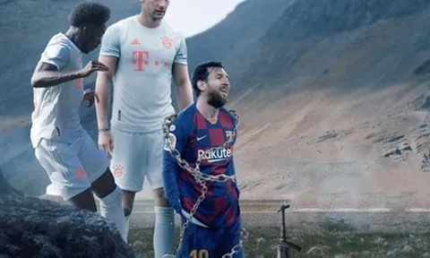 Cười vỡ bụng với loạt ảnh chế Bayern vùi dập Barca