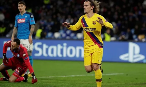 Thay Messi 'cứu' CLB, Griezmann giúp Barca giành lợi thế trước Napoli