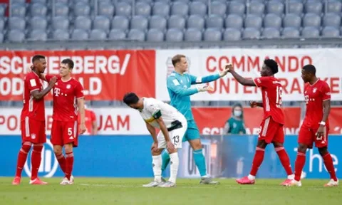 Đánh bại Gladbach, Bayern tiến gần đến chức vô địch lần thứ 8 liên tiếp