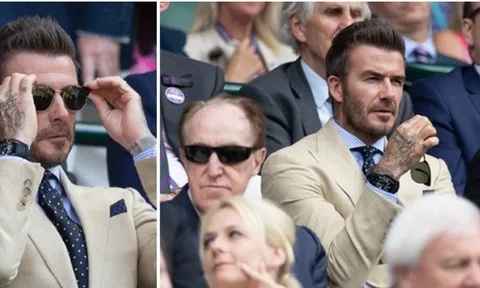 David Beckham hóa soái ca điển trai tại siêu kinh điển Wimbledon 2019