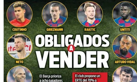 Danh sách 8 cái tên chuẩn bị khăn gói rời khỏi Barca?