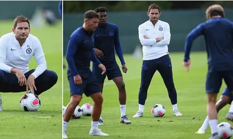 Đây! Hình ảnh Lampard cùng các học trò "luyện công" ở buổi đầu tiên