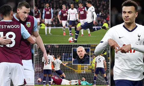 Dele Alli cứu nguy, Tottenham có trận hòa bạc nhược trước Burnley